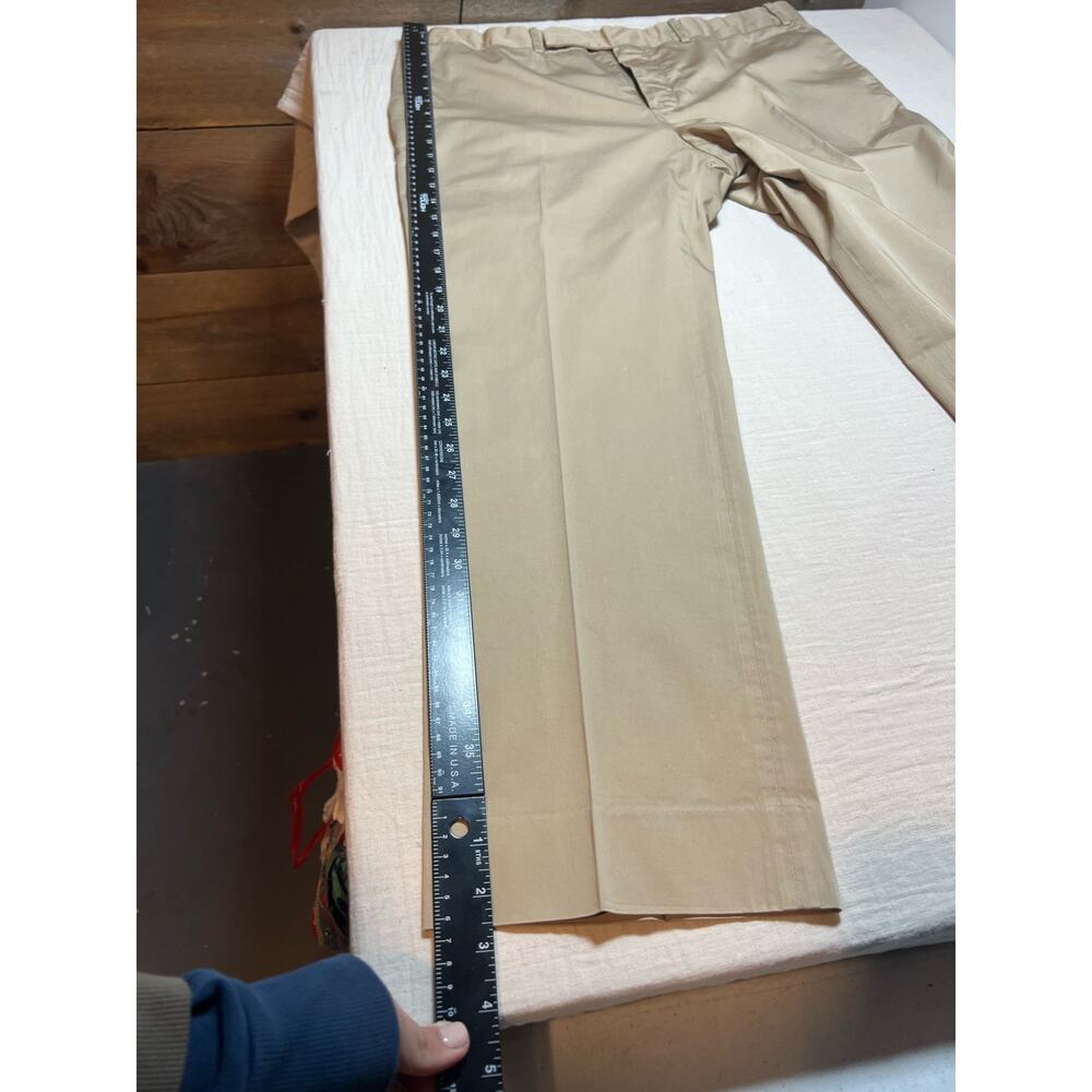 Berluti Dress Pants Men’s 40” Waist Euro‎ Size 56 Beige Made In Italy - Picture 7 of 11